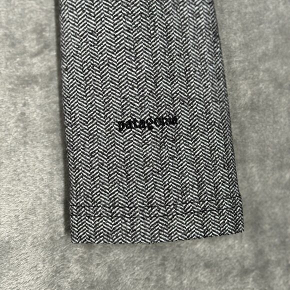 Patagonia Dress Womens Medium Black White Active Herringbone Heritage Outdoor - Picture 5 of 11